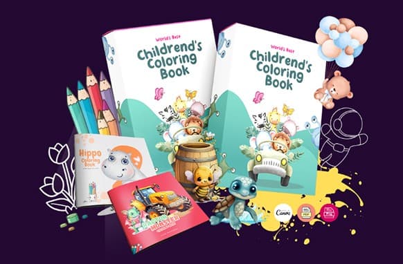 10 Malbücher für Kinder