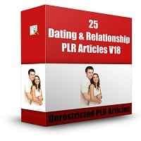 25 Dating & Relationship PLR Artikel V18