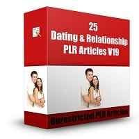 25 Dating & Relationship PLR Artikel V19