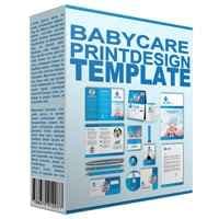 Babypflege Print Design-Vorlage