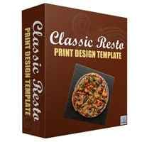 Klassische Resto-Druck-Designvorlage
