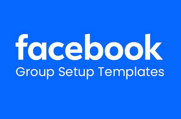 Facebook Gruppe Setup-Vorlagen
