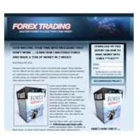 Vorlage für die Forex Landing Page