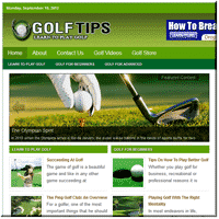 Golf-Nischen-Website