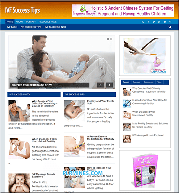 IVF Success Tips Nischen-PLR-Blog