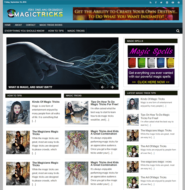 Magic Tricks PLR Blog