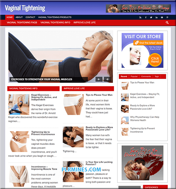Vaginal Tightening WordPress Blog