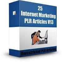 25 Internet Marketing PLR Artikel V13