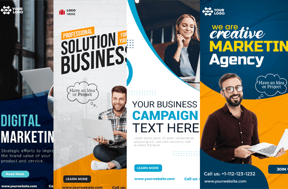 Business-Vertical-Anzeigenvorlagen